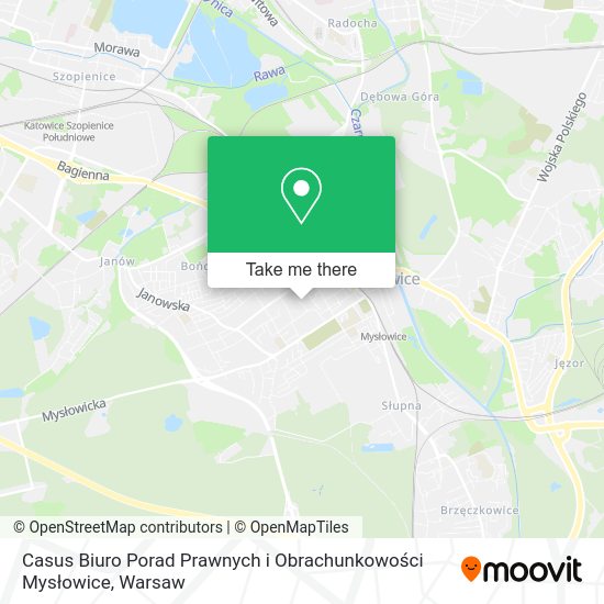 Casus Biuro Porad Prawnych i Obrachunkowości Mysłowice map