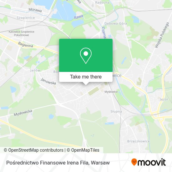 Pośrednictwo Finansowe Irena Fila map