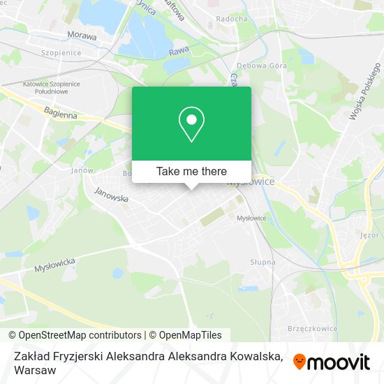 Zakład Fryzjerski Aleksandra Aleksandra Kowalska map