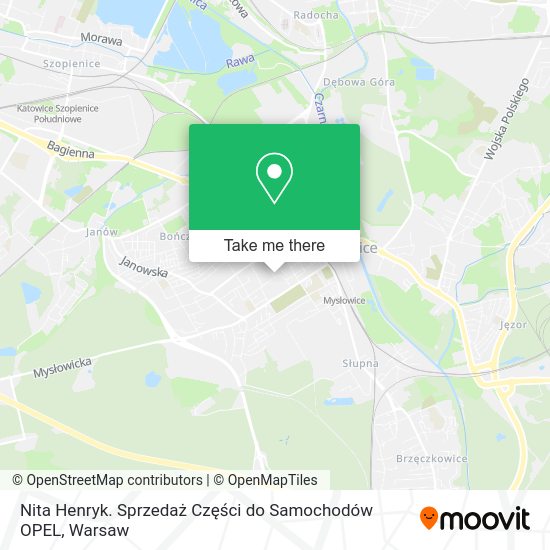 Nita Henryk. Sprzedaż Części do Samochodów OPEL map