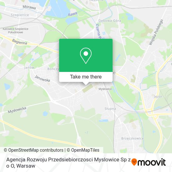 Agencja Rozwoju Przedsiebiorczosci Myslowice Sp z o O map