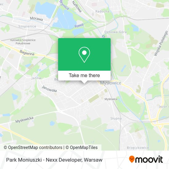 Park Moniuszki - Nexx Developer map