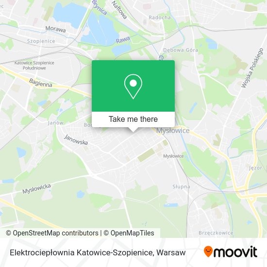 Карта Elektrociepłownia Katowice-Szopienice