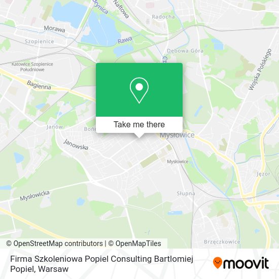 Firma Szkoleniowa Popiel Consulting Bartlomiej Popiel map