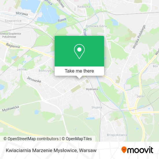 Kwiaciarnia Marzenie Mysłowice map