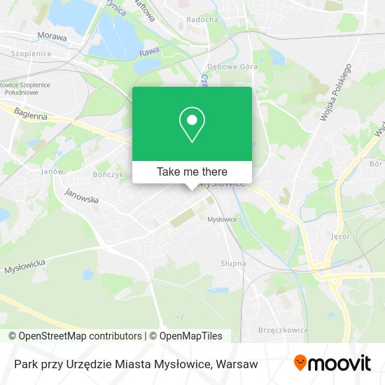 Карта Park przy Urzędzie Miasta Mysłowice