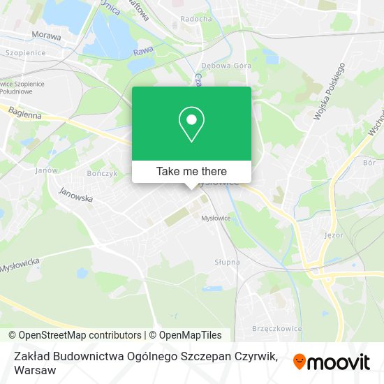 Карта Zakład Budownictwa Ogólnego Szczepan Czyrwik