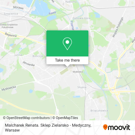 Malcharek Renata. Sklep Zielarsko - Medyczny map