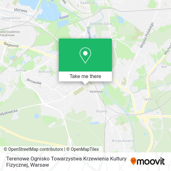 Карта Terenowe Ognisko Towarzystwa Krzewienia Kultury Fizycznej