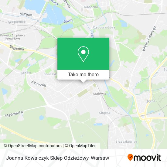 Joanna Kowalczyk Sklep Odzieżowy map