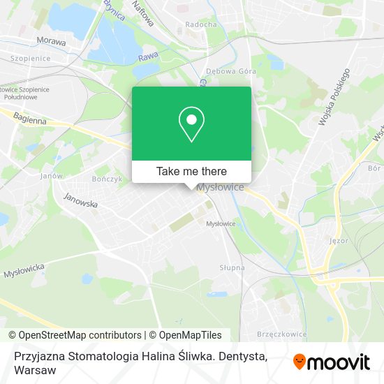 Przyjazna Stomatologia Halina Śliwka. Dentysta map