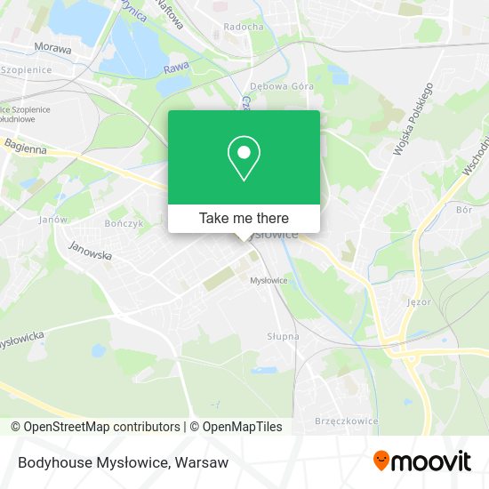 Bodyhouse Mysłowice map