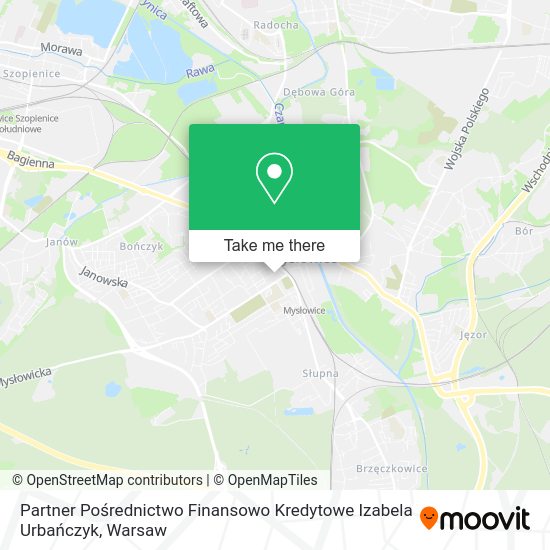 Partner Pośrednictwo Finansowo Kredytowe Izabela Urbańczyk map