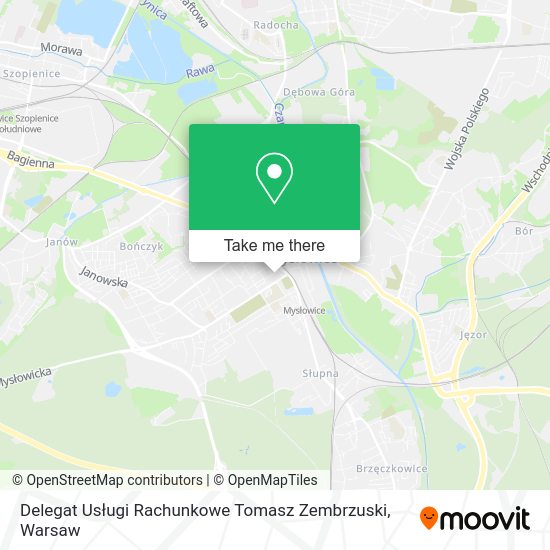 Delegat Usługi Rachunkowe Tomasz Zembrzuski map