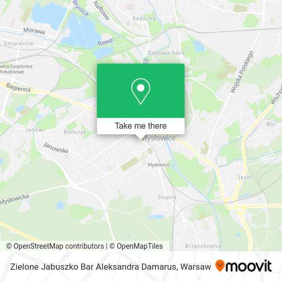 Zielone Jabuszko Bar Aleksandra Damarus map