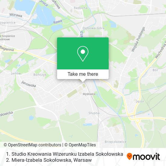 1. Studio Kreowania Wizerunku Izabela Sokołowska 2. Miera-Izabela Sokołowska map