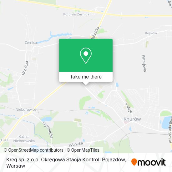 Kreg sp. z o.o. Okręgowa Stacja Kontroli Pojazdów map