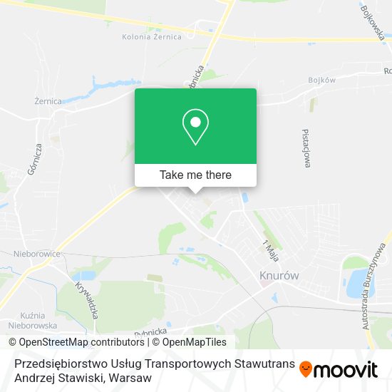 Przedsiębiorstwo Usług Transportowych Stawutrans Andrzej Stawiski map