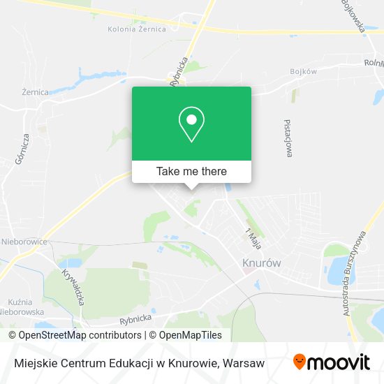 Miejskie Centrum Edukacji w Knurowie map