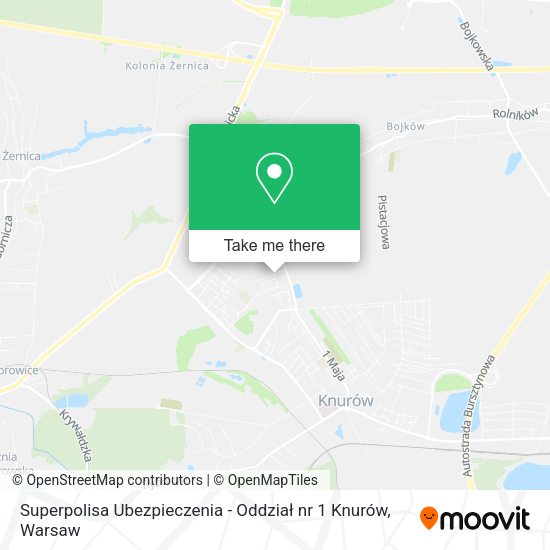 Карта Superpolisa Ubezpieczenia - Oddział nr 1 Knurów