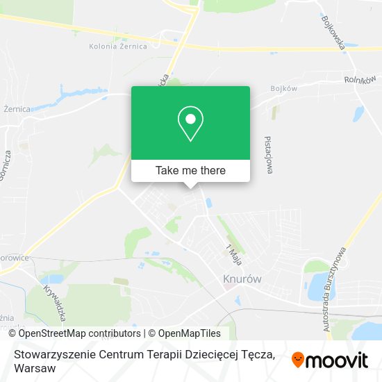 Stowarzyszenie Centrum Terapii Dziecięcej Tęcza map