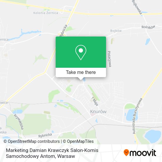 Marketing Damian Krawczyk Salon-Komis Samochodowy Antom map