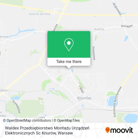 Waldex Przedsiębiorstwo Montażu Urządzeń Elektronicznych Sc Knurów map