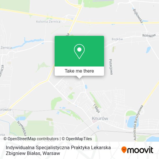 Indywidualna Specjalistyczna Praktyka Lekarska Zbigniew Białas map