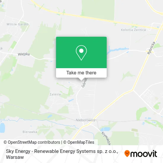 Карта Sky Energy - Renewable Energy Systems sp. z o.o.