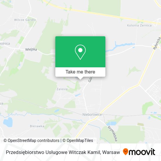 Przedsiębiorstwo Usługowe Witczak Kamil map