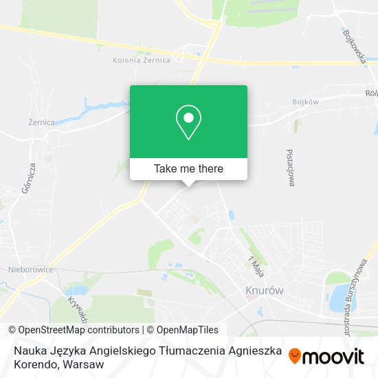 Nauka Języka Angielskiego Tłumaczenia Agnieszka Korendo map