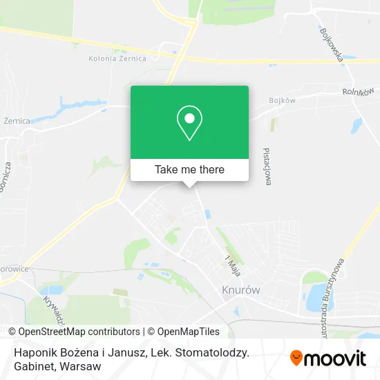 Haponik Bożena i Janusz, Lek. Stomatolodzy. Gabinet map