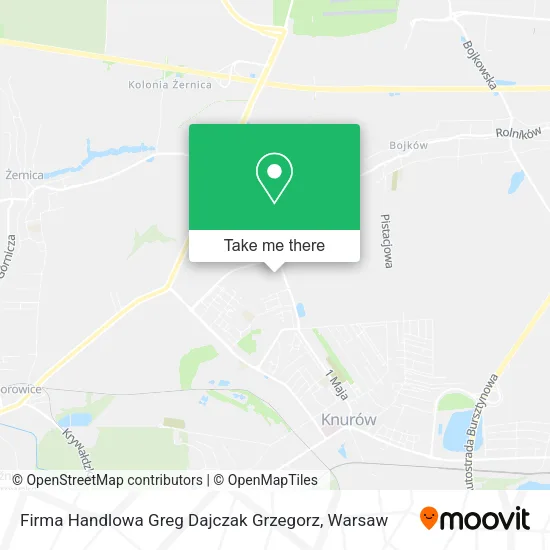 Firma Handlowa Greg Dajczak Grzegorz map