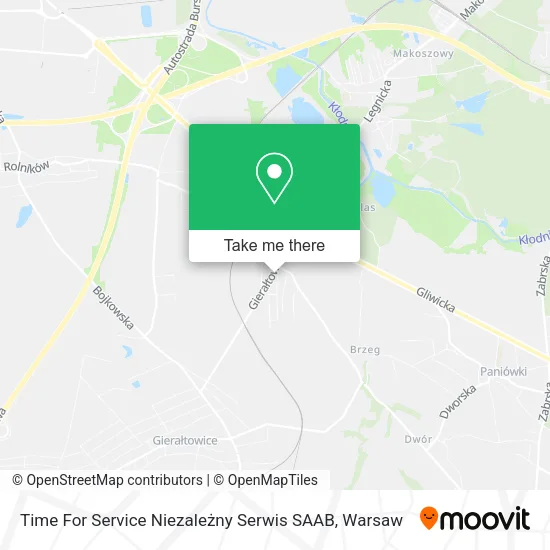 Карта Time For Service Niezależny Serwis SAAB