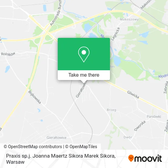 Карта Praxis sp.j. Joanna Maertz Sikora Marek Sikora