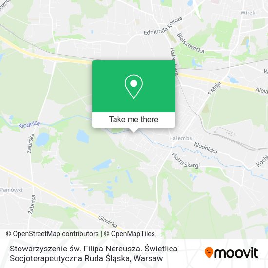 Stowarzyszenie św. Filipa Nereusza. Świetlica Socjoterapeutyczna Ruda Śląska map