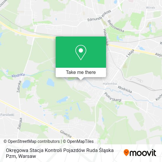 Okręgowa Stacja Kontroli Pojazdów Ruda Śląska Pzm map