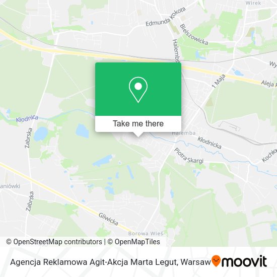 Agencja Reklamowa Agit-Akcja Marta Legut map