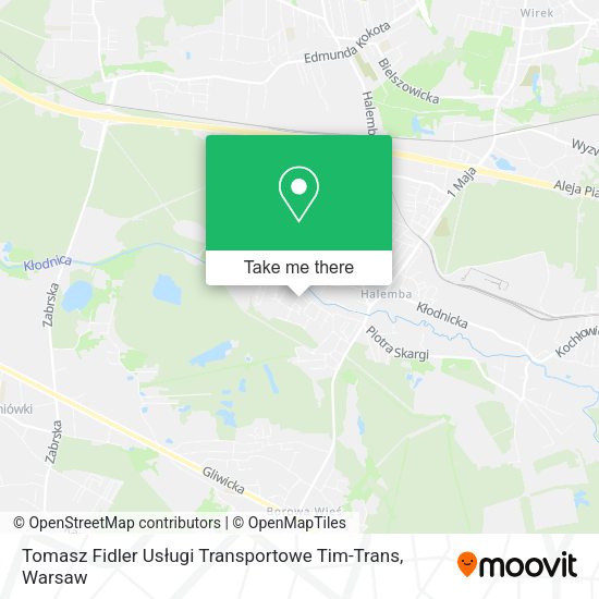 Tomasz Fidler Usługi Transportowe Tim-Trans map