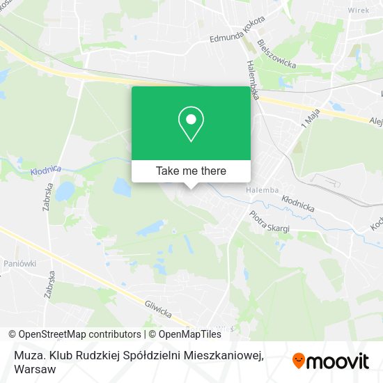 Muza. Klub Rudzkiej Spółdzielni Mieszkaniowej map