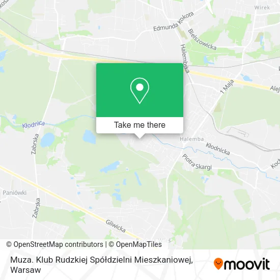 Карта Muza. Klub Rudzkiej Spółdzielni Mieszkaniowej