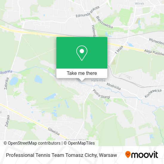 Professional Tennis Team Tomasz Cichy map