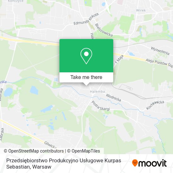 Przedsiębiorstwo Produkcyjno Usługowe Kurpas Sebastian map