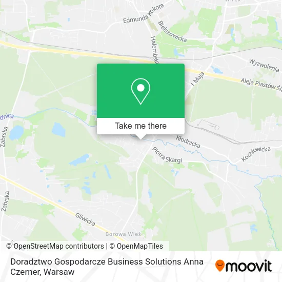 Карта Doradztwo Gospodarcze Business Solutions Anna Czerner