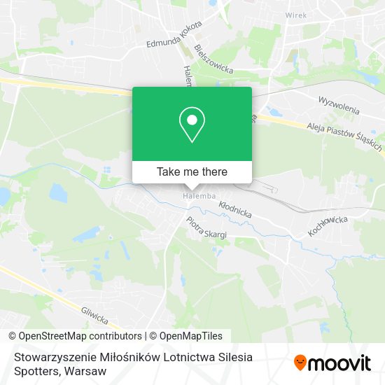 Stowarzyszenie Miłośników Lotnictwa Silesia Spotters map