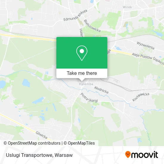 Карта Uslugi Transportowe