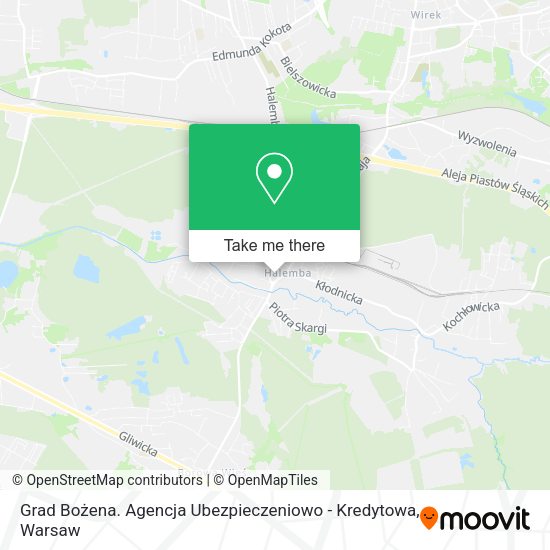 Grad Bożena. Agencja Ubezpieczeniowo - Kredytowa map