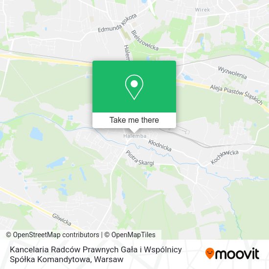 Kancelaria Radców Prawnych Gała i Wspólnicy Spółka Komandytowa map