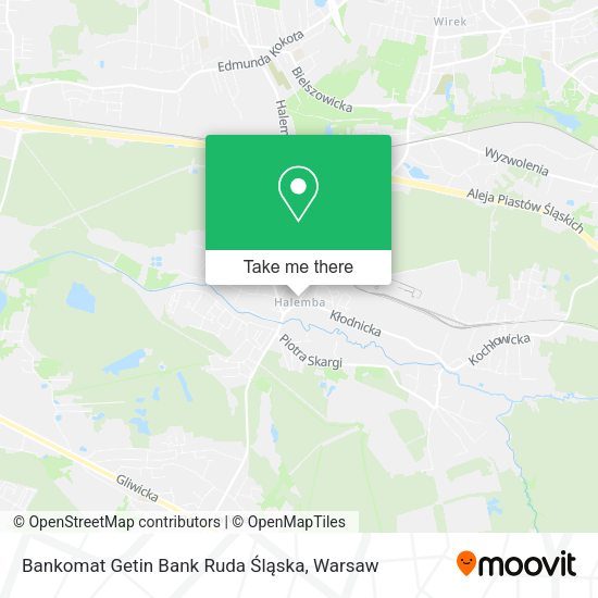 Bankomat Getin Bank Ruda Śląska map