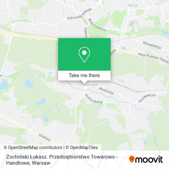 Zocłoński Łukasz. Przedsiębiorstwo Towarowo - Handlowe map